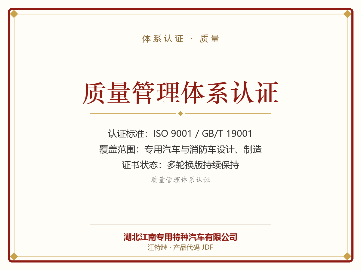质量管理体系认证